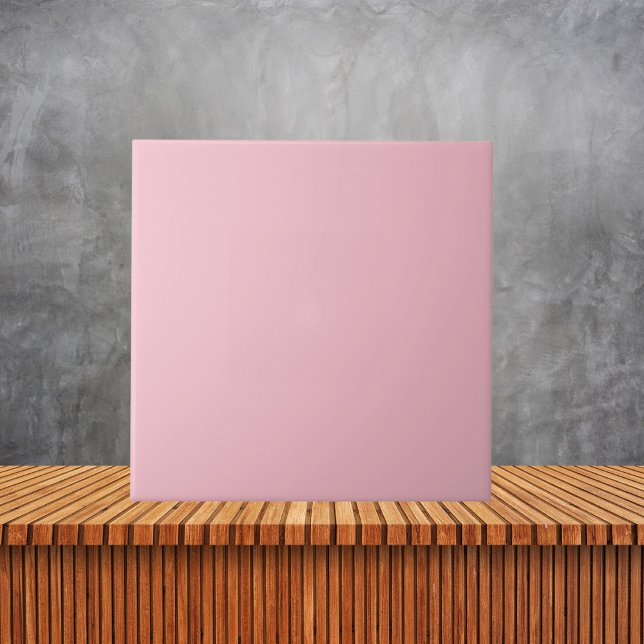 Minimalist Vintage Pink  solid colour Tile (Creator Uploaded)