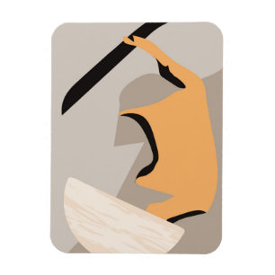 Minimalist wall art magnet