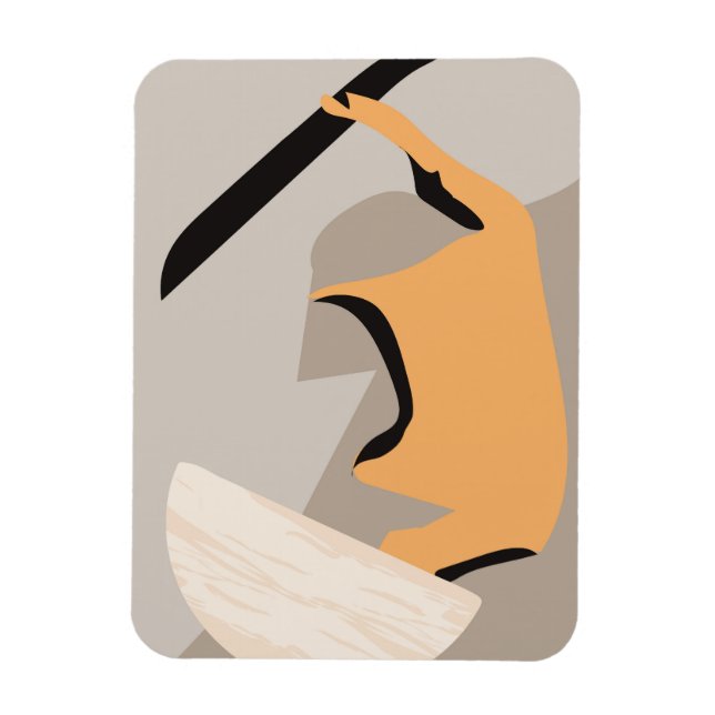 Minimalist wall art magnet (Vertical)