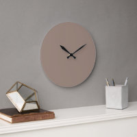 Minimalist Wall Clock | Modern Taupe Neutral Decor