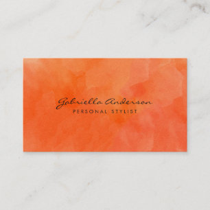 Minimalist Watercolor Business Card