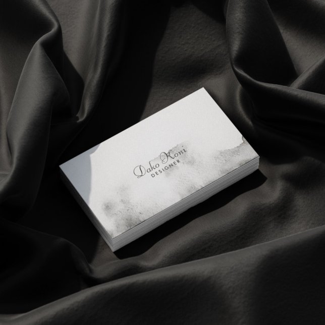 Minimalist watercolor business card (Creator Uploaded)