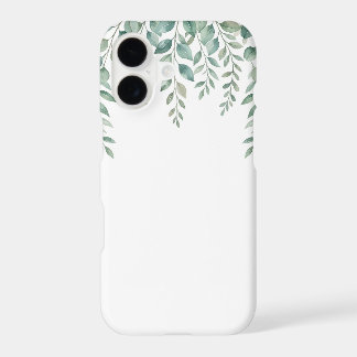 Minimalist Watercolor Eucalyptus Cascading Monogra