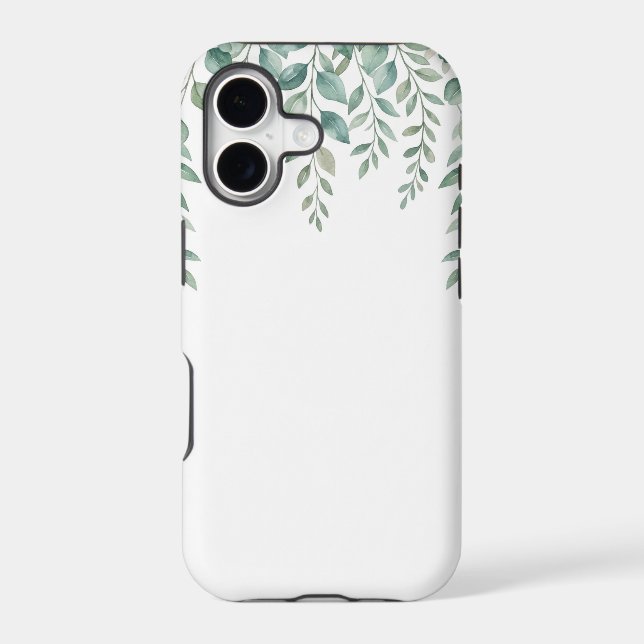 Minimalist Watercolor Eucalyptus Cascading Monogra (Back)