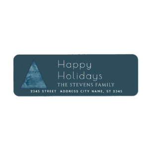 Minimalist watercolor Happy Holidays