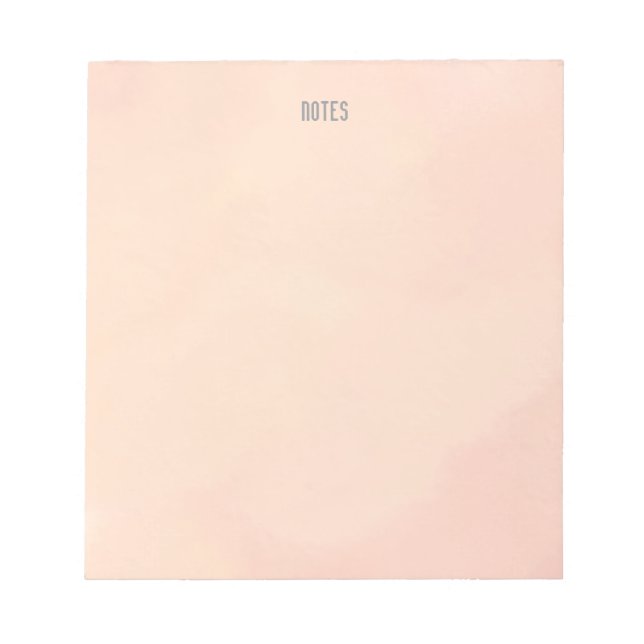 Minimalist watercolor splash Teacher Pink Notepad (Front)