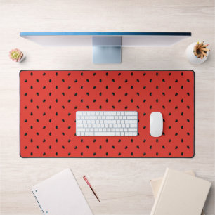 Minimalist Watermelon Seed Pattern Desk Mat