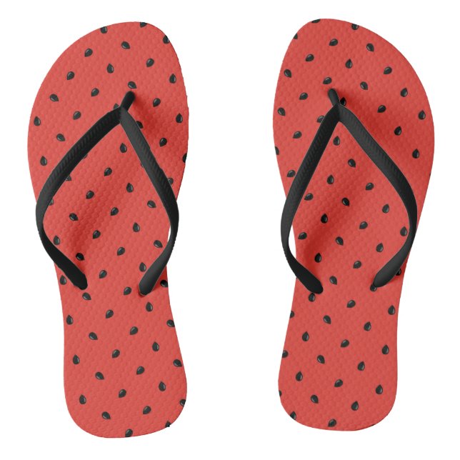 Minimalist Watermelon Seed Pattern Jandals (Footbed)