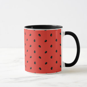 Minimalist Watermelon Seed Pattern Mug