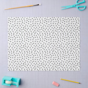 Minimalist Watermelon Seeds and Stripes Summer Wra Tissue Paper