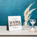 Minimalist We Love You NANA Photo Collage Plaque<br><div class="desc">Create a sweet gift for grandma with this seven photo collage plaque. NANA will serve as the frame of each photo.</div>