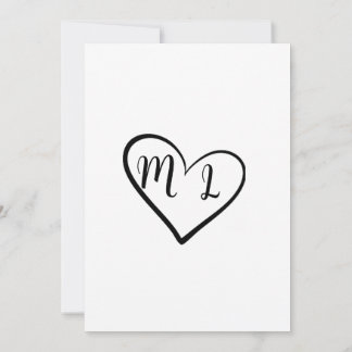 Minimalist "We Said Yes" Wedding Invitation