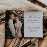 Minimalist We still do Vow renewal photo Invitation<br><div class="desc">Choose a minimalist calligraphy for your wedding stationery. Modern and striking,  it will suit all your needs. Easily customisable,  you change the text colour or the background as you like.</div>
