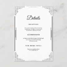 Minimalist Wedding Enclosure Card