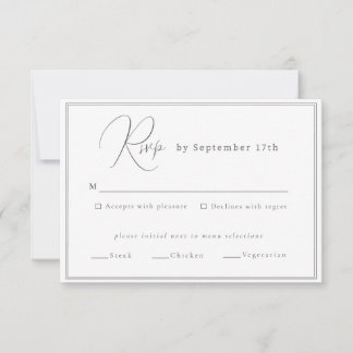 Minimalist Wedding Enclosure Card