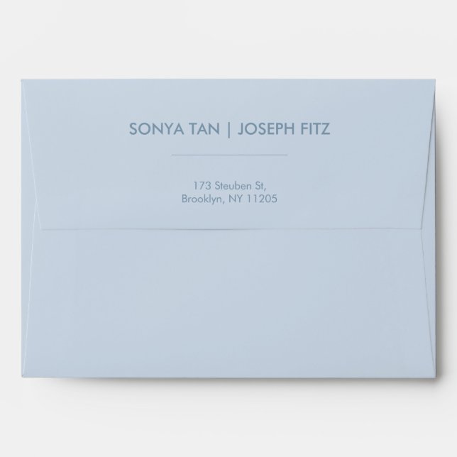 Minimalist Wedding Envelope (Back (Top Flap))