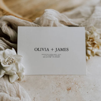 Minimalist Wedding Envelope Address Template