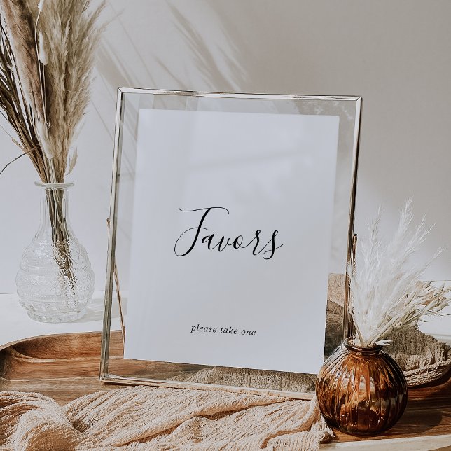 Minimalist Wedding Favours Sign (Creator Uploaded)