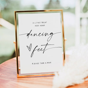 Minimalist Wedding Flip Flop Sign