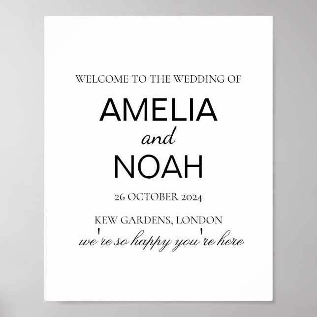 Minimalist Wedding  funny wedding wedding featurin Poster (Front)