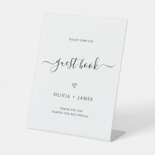 Minimalist Wedding Guest Book Sign Template