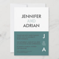 Minimalist Wedding Invitation