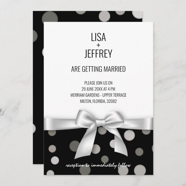 Minimalist Wedding Invitation (Front/Back)