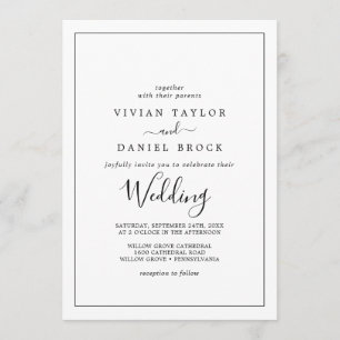 Minimalist Wedding Invitation