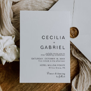 Minimalist Wedding Invitation