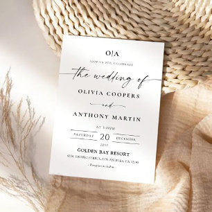 Minimalist Wedding Invitation