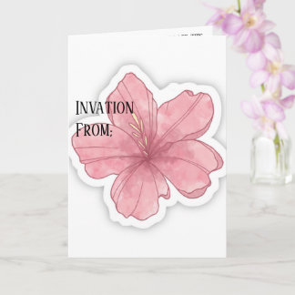 Minimalist Wedding Invitation Card