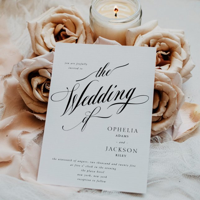 Minimalist Wedding Invitation - Classic Wedding  (Creator Uploaded)