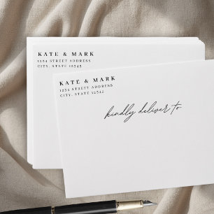Minimalist Wedding Invitation Envelope