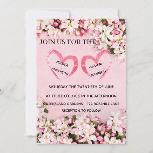 Minimalist Wedding Invitation Modern Editable We