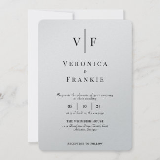 Minimalist Wedding Invitation | Simple photo