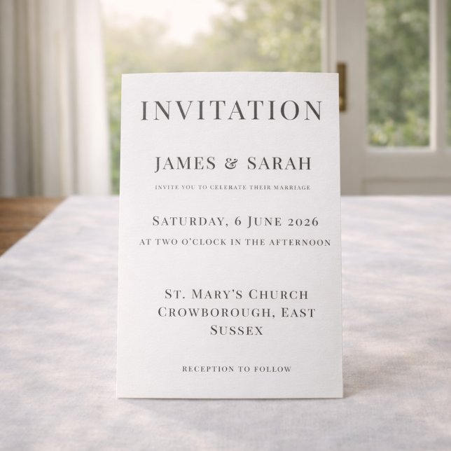 Minimalist Wedding Invitation Template | Elegant (Creator Uploaded)