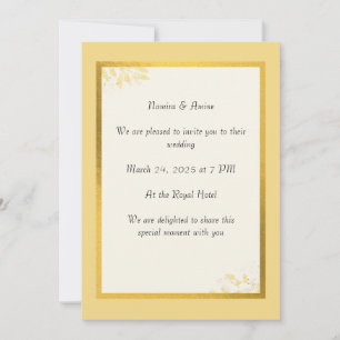 Minimalist wedding invitations enhanced
