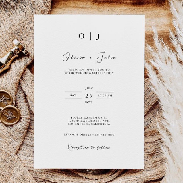 Minimalist Wedding Invites Template (Minimalist Wedding Invites Template)