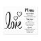 Minimalist Wedding Menu Black White Bridal Shower