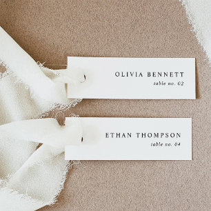 Minimalist Wedding Name Place Cards