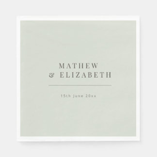Minimalist Wedding | Pale Sage Napkin