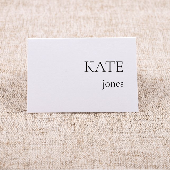 Minimalist Wedding Party Dinner Reserved Seating Place Card (Creator Uploaded)
