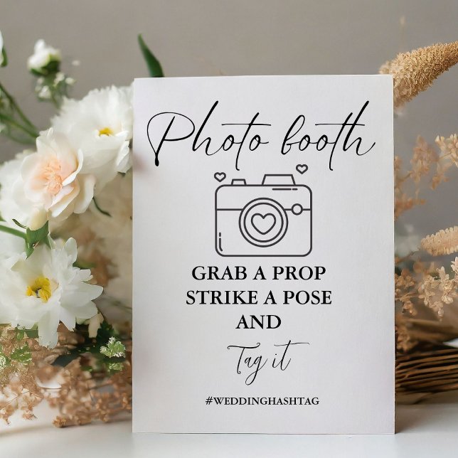 Minimalist Wedding Photo booth sign (Creator Uploaded)