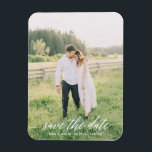 Minimalist Wedding Photo Save the Date Card Magnet<br><div class="desc">This save the date features the couple's photo to let friends and family know your wedding date!</div>