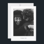 Minimalist Wedding Photo Thank you Postcard<br><div class="desc">Minimalist and elegant wedding thank you card featuring simple font. Text and messages can be edited on the back of the card. For more advanced customisation of this design,  e.g. changing layout,  font or text size please click the "CUSTOMIZE" button above. Please contact me for any questions!</div>