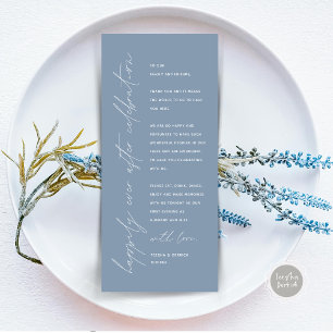 Minimalist Wedding Place Setting Thank You Card