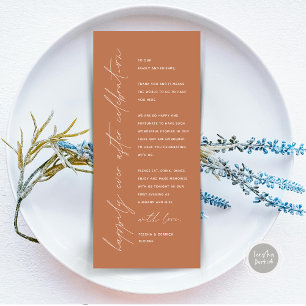 Minimalist Wedding Place Setting Thank You Card