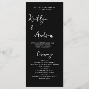 Minimalist Wedding Program – Modern Elegance Programme