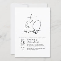 Minimalist Wedding Rehearsal Dinner Invitations