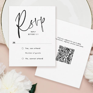 Minimalist Wedding RSVP Card